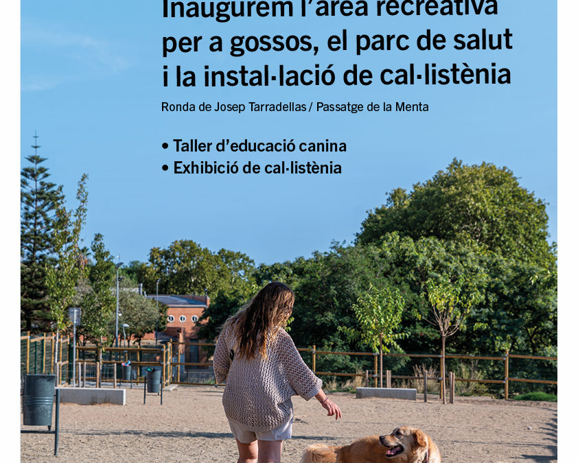 L’Ajuntament de Mataró inaugura una nova àrea recreativa per a gossos a Mataró